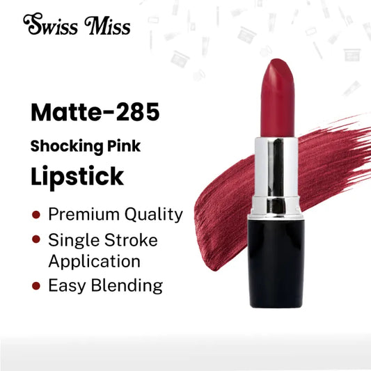 Buy Swiss Miss Lipstick Shocking Pink Matte - 285 in Pakistan