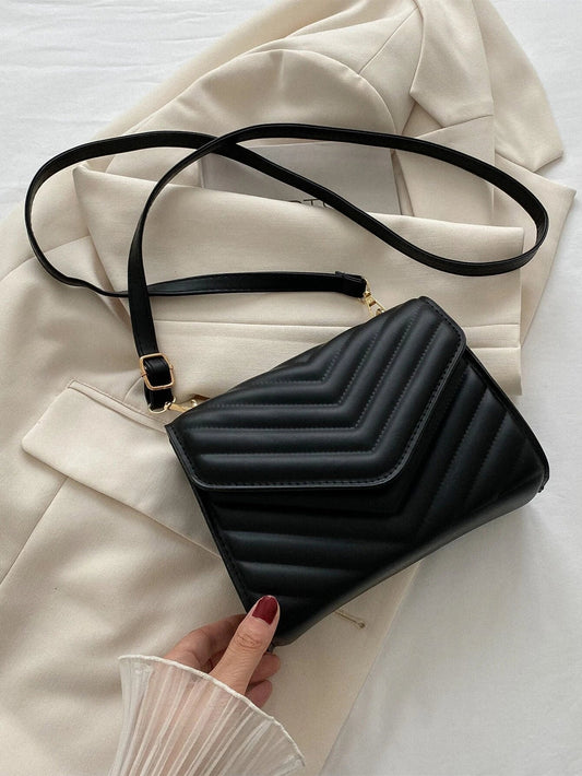 Buy Shein Mini Chevron Quilted Flap Square Bag in Pakistan