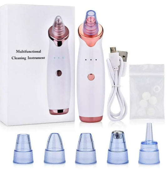 Buy Facial Beauty Electric Blackhead Remover Pore Vacuum Suction Dermabrasion Face Cleaner Machine in Pakistan