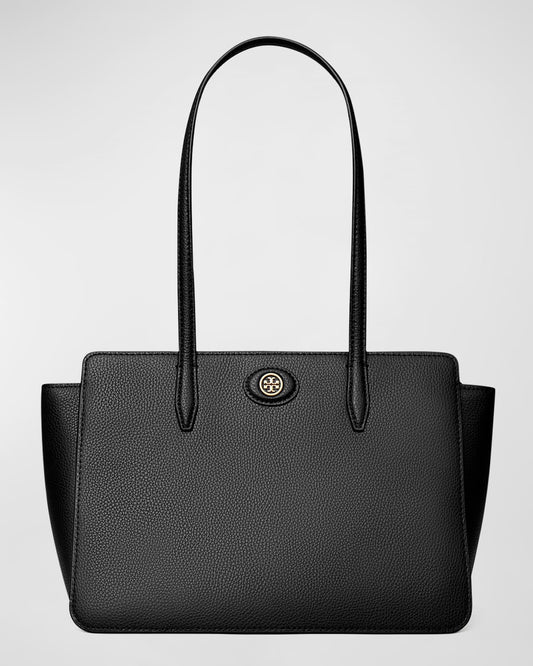 Buy Tory Burch Robinson Pebbled Leather Tote Bag - Black in Pakistan