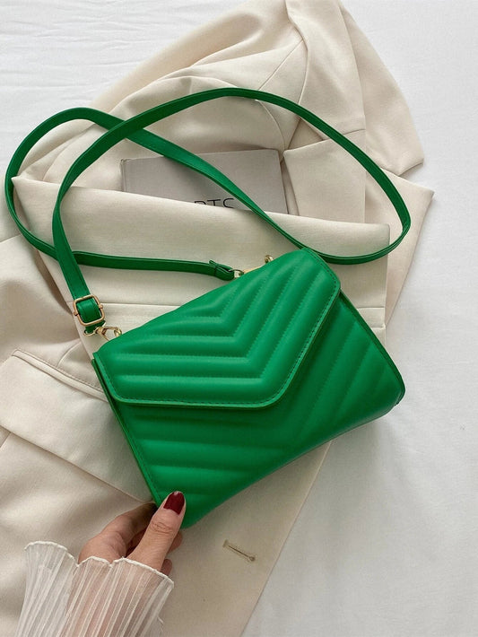Buy Shein Mini Chevron Quilted Flap Square Bag in Pakistan