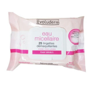 Evoluderm Micellar Water Cleansing Wipes Sensitive Skins - 25pcs