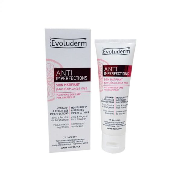 Evoluderm Anti Imperfections Mattifying Moisturizer Combination to Oily Skin - 50ml