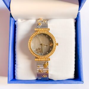 Buy Women Watch Premium Wrist 1 Grey Dial Gift Set Box in Pakistan