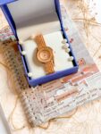 Women Watch Premium Wrist 3 Rosegold Dial Gift Set Box