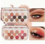 Miss Rose 12 Colors Eyeshadow Palette Matte Shimmer Waterproof Rainbow Color High Pigment