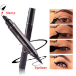 Miss Rose Makeup Liquid Black Eyeliner Pencil Quick Dry Waterproof With Stamp