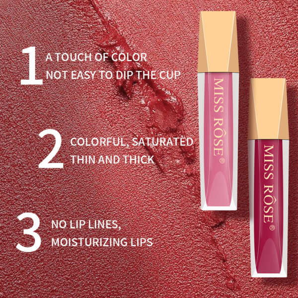 Miss Rose Pack Of 4 Lip Gloss Velvet Matte Glaze