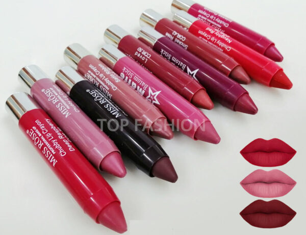 Miss Rose Crayon Lipsticks Set 10 Pcs