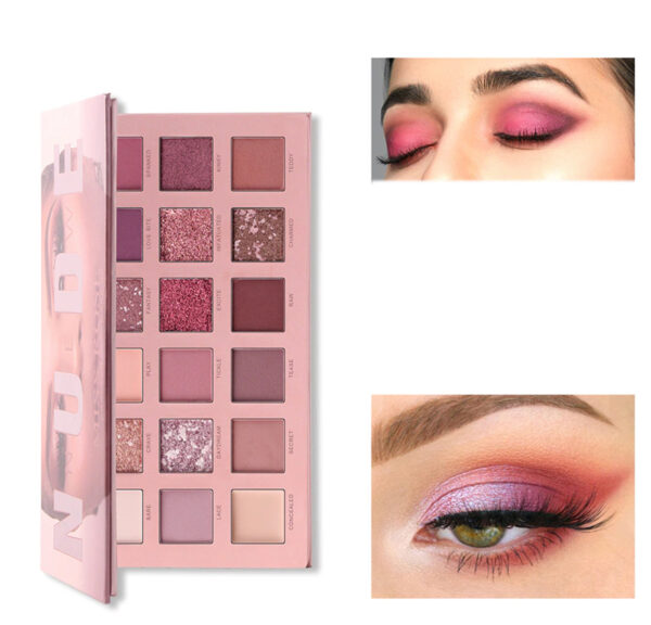 Miss Rose Matte Shimmer Pigmented Waterproof 18 Colors Eye shadow Palette