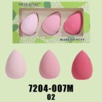 Miss Rose Pack of 3 Beauty Blender Makeup Sponge