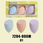 Miss Rose Pack of 3 Beauty Blender Makeup Puff