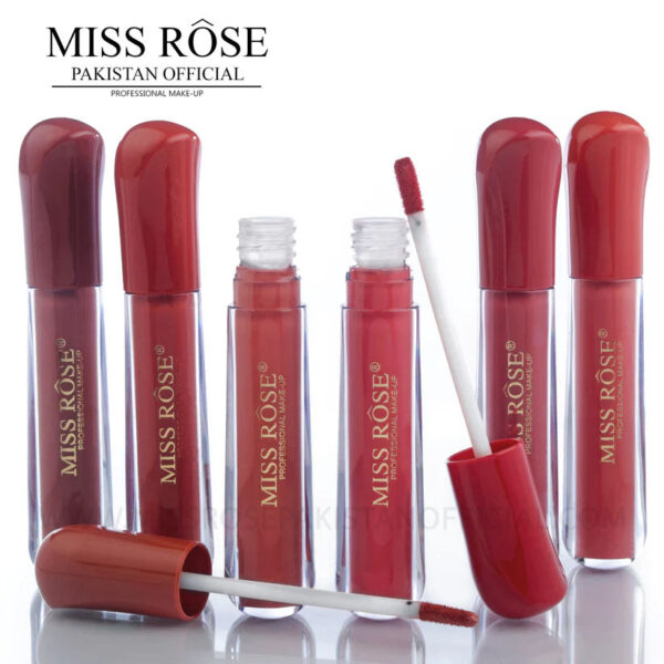 Miss Rose Pack of 06 Matte Round Lip Gloss