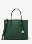 Michael Kors Street Style 2 Way Plain Leather Elegant Crossbody Large - Green