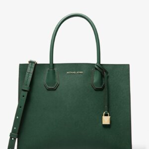 Buy Michael Kors Street Style 2 Way Plain Leather Elegant Crossbody Large - Green in Pakistan