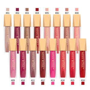 Miss Rose Pack Of 4 Lip Gloss Velvet Matte Glaze