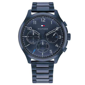 Tommy Hilfiger Quartz Stainless Steel Blue Dial 45mm Watch for Men - 1791853