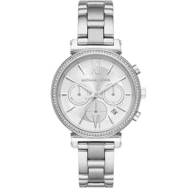 Michael Kors Womens Quartz Stainless Steel Silver Dial 47mm Watch - Mk6575