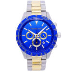 Michael Kors Mens Quartz Stainless Steel Blue Dial 45mm Watch - Mk8825