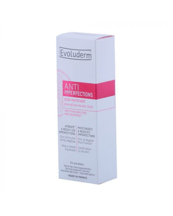 Evoluderm Anti Imperfections Mattifying Moisturizer Combination to Oily Skin - 50ml