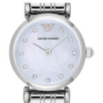 Emporio Armani Women's Two-hand Mother of Pearl Dial Stainless Steel Watch - Ar1961