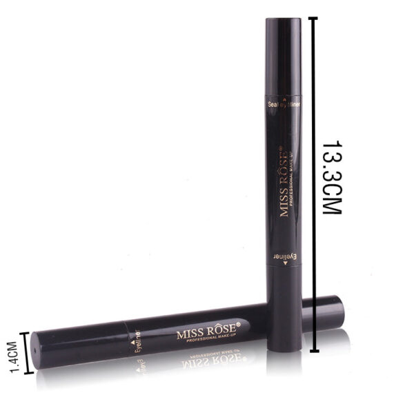 Miss Rose Makeup Liquid Black Eyeliner Pencil Quick Dry Waterproof With Stamp