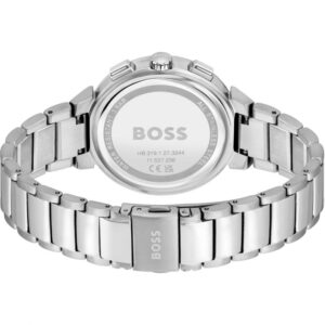 Buy Hugo Boss Women's Chronograph Silver Stainless Steel Gold Dial Watch - 1502676 in Pakistan