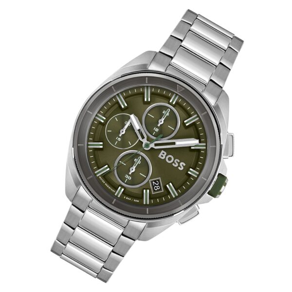 Hugo Boss Volane Chronograph Watch with Green Dial Mens Watch - 1513951