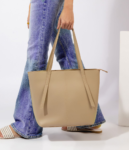 Minimalist Shoulder Tote Bag Beige