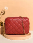 Urban Chic Crossbody Bag - Maroon