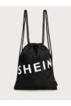 SHEIN Letter Graphic Drawstring Backpack