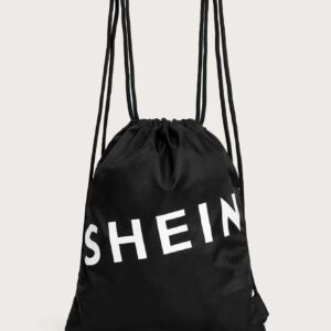 SHEIN Letter Graphic Drawstring Backpack