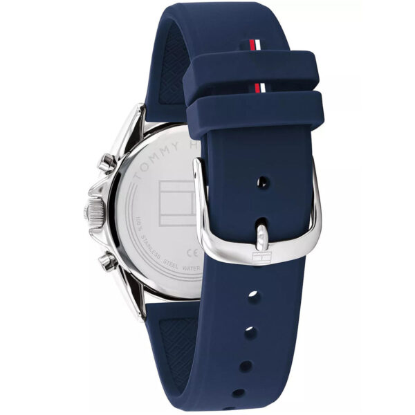 Tommy Hilfiger Womens Blue Silicone Strap Blue Dial Multi-function Watch - 1782389