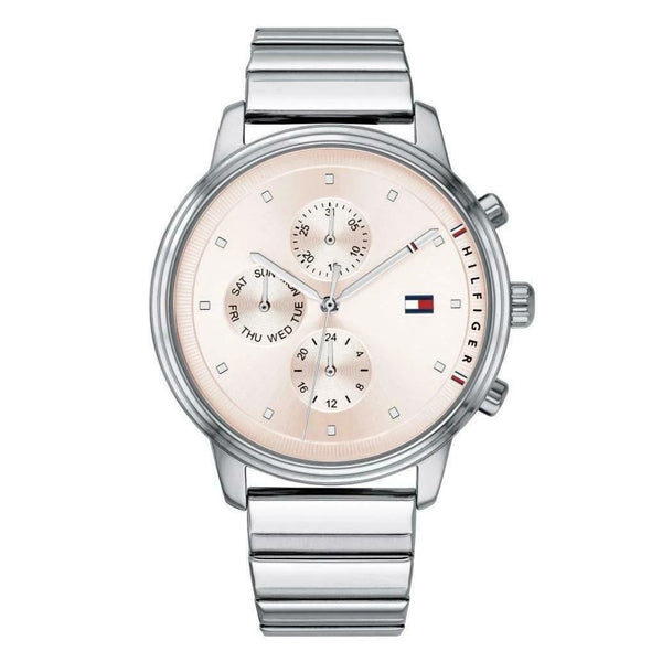 Tommy Hilfiger Quartz Stainless Steel Pink Dial 38mm Watch for Women - 1781904