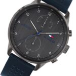 Tommy Hilfiger Quartz Leather Strap Grey Dial 44mm Watch for Men - 1791578