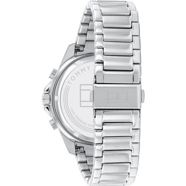 Tommy Hilfiger Mens Quartz Silver Stainless Steel Grey Dial 45mm Watch - 1791857