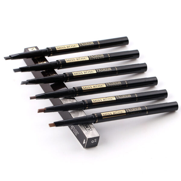 Miss Rose 2 in 1 Double Head Long Lasting Waterproof Eye Brow Pencil & Brush