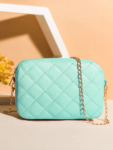 Urban Chic Crossbody Bag - Cyan