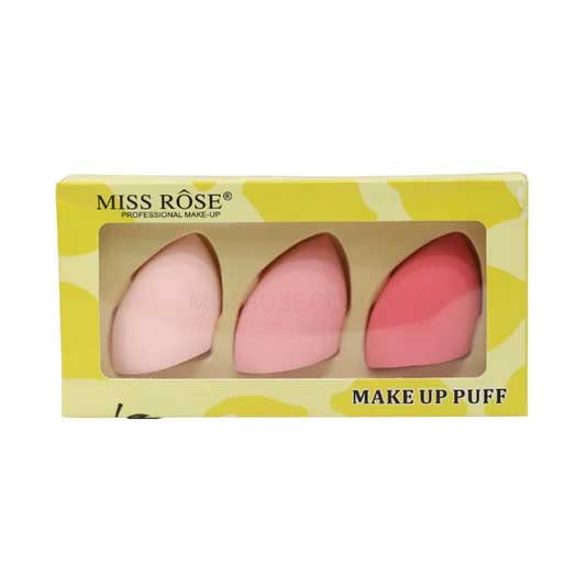 Miss Rose Pack of 3 Beauty Blender Makeup Puff