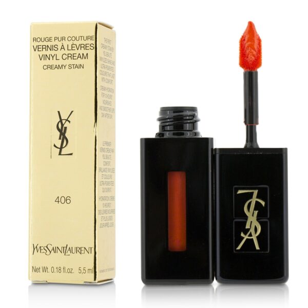 Yves Saint Laurent Rouge Pur Couture Vinyl Cream - 406 Orange Electro