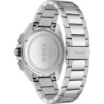 Hugo Boss Volane Silver Steel Black Dial Men's Chrono Watch - 1513949