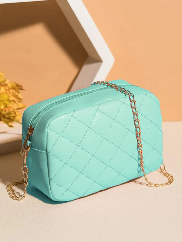 Urban Chic Crossbody Bag - Cyan