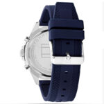 Tommy Hilfiger Men's Larson Blue Silicone Strap Blue Dial Chronograph Quartz Watch 1791920