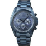 Michael Kors Mens Chronograph Quartz Stainless Steel Blue Dial 42mm Watch - Mk6248