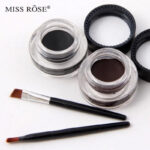 Miss Rose Gel Eyeliner 2 Color Set Black And Brown 4 Hours Long Lasting Waterproof