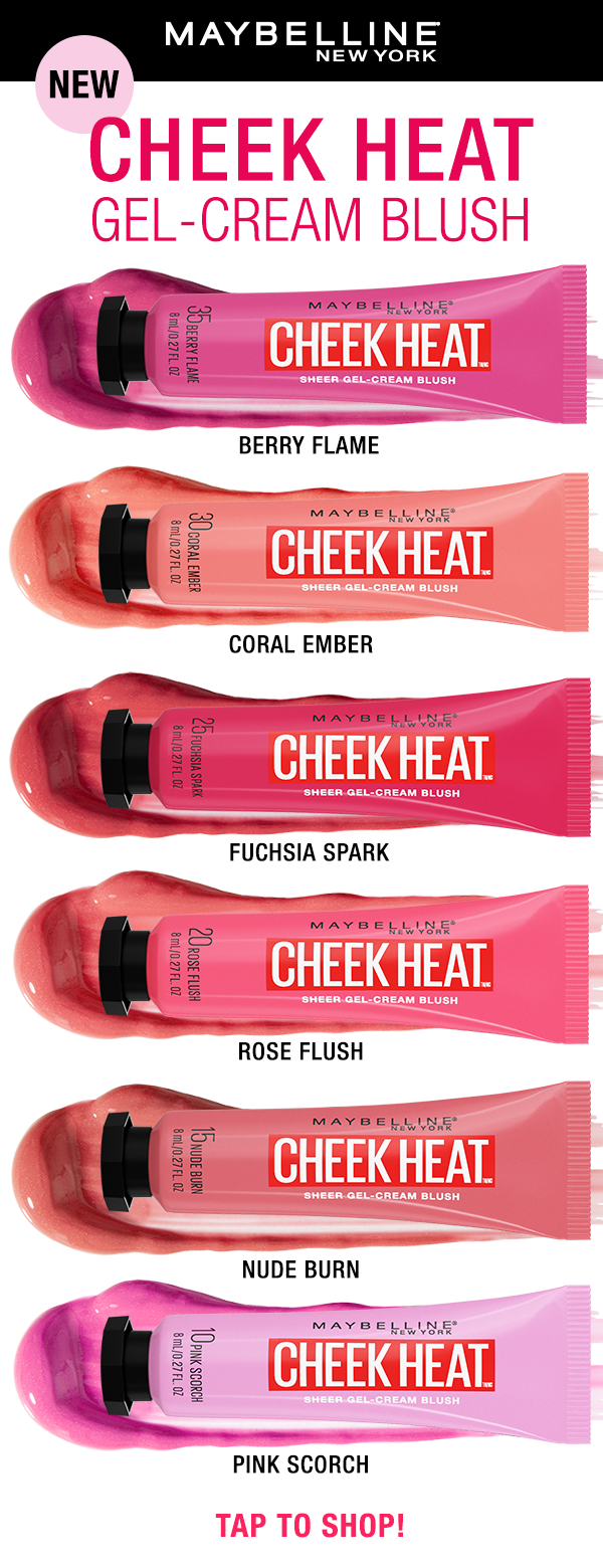 Maybelline Cheek Heat Gel Cream Blush - Coral Ember