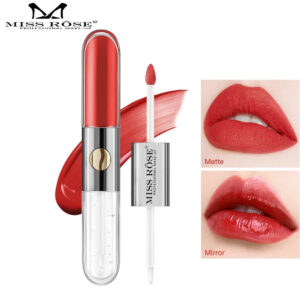 Miss Rose 2 In 1 Pack of 3 Fashion Long Lasting & Moisturizing Lip Gloss & Lip Oil