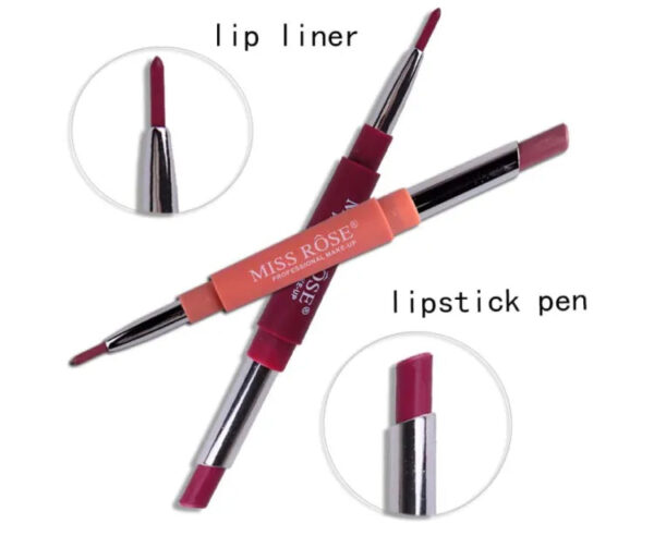 Miss Rose High Pigment 2 In 1 Lip Liner + Lipstick