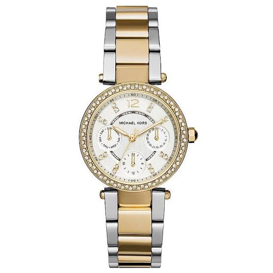 Michael Kors Womens Quartz Stainless Steel Silver Dial 33mm Watch - Mk6055