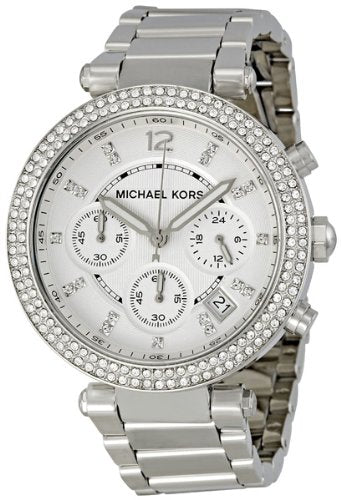 Michael Kors Womens Quartz Stainless Steel Silver Dial 39mm Watch - Mk5353